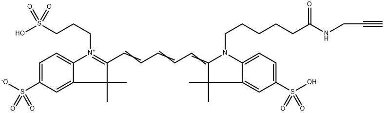 Trisulfo-Cy5-Alkyne 구조식 이미지