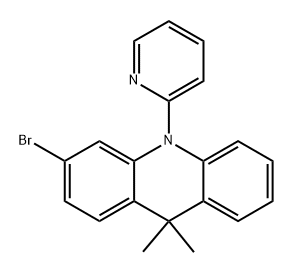 3-Bromo-9,10-dihydro-9,9-dimethyl-10-(2-pyridinyl)acridine Structure