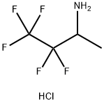 2-Butanamine, 3,3,4,4,4-pentafluoro-, hydrochloride (1:1) Structure