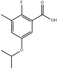 2-Fluoro-5-isopropoxy-3-methylbenzoic acid Structure