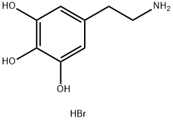 5-(2-aminoethyl)benzene-1,2,3-triol,hydrobromide Structure