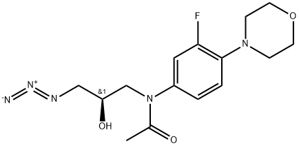 N-?[(2R)?-?3-?Azido-?2-?hydroxypropyl]?-?N-?[3-?fluoro-?4-?(4-?morpholinyl)?phenyl]?-acetamide Structure