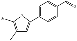 4-(5-Bromo-4-methyl-2-thienyl)benzaldehyde 구조식 이미지