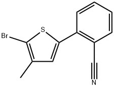 2-(5-Bromo-4-methyl-2-thienyl)benzonitrile Structure