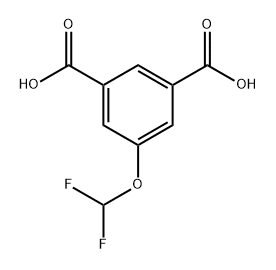 5-(DIFLUOROMETHOXY)BENZENE-1,3-DICARBOXYLIC ACID Structure