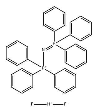 Bis(triphenyl-λ5-phosphanylidene)ammonium hydrogendifluoride 구조식 이미지
