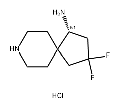 8-Azaspiro[4.5]decan-1-amine, 3,3-difluoro-, hydrochloride (1:2), (1R)- 구조식 이미지