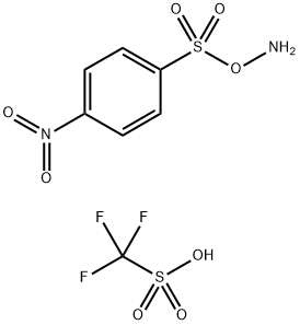 O-((4-nitrophenyl)sulfonyl)hydroxylammonium trifluoromethanesulfonate Structure