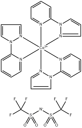 Cobalt(3+), tris[2-(1H-pyrazol-1-yl-κN2)pyridine-κN]-, (OC-6-22)-, salt with 1,1,1-trifluoro-N-[(trifluoromethyl)sulfonyl]methanesulfonamide (1:3) Structure