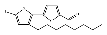 3'-Octyl-5'-iodo-[2,2'-bithiophene]-5-carbaldehyde Structure