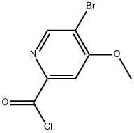 5-Bromo-4-methoxy-2-pyridinecarbonyl chloride Structure