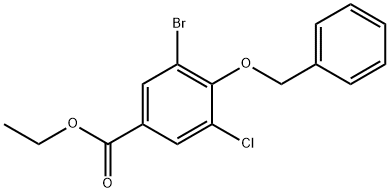 ethyl 4-(benzyloxy)-3-bromo-5-chlorobenzoate Structure