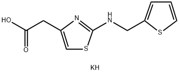 potassium 2-(2-{[(thiophen-2-yl)methyl]amino}-1,3-thiazol-4-yl)acetate Structure