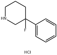 3-fluoro-3-phenylpiperidine hydrochloride Structure