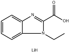 lithium(1+) ion 1-ethyl-1h-1,3-benzodiazole-2-carboxylate Structure