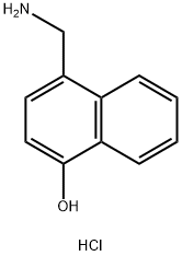 4-(aminomethyl)naphthalen-1-ol hydrochloride Structure