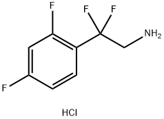2-(2,4-Difluorophenyl)-2,2-difluoroethan-1-amine Hydrochloride Structure