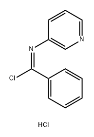 N-(pyridin-3-yl)benzenecarbonimidoyl chloride hydrochloride Structure