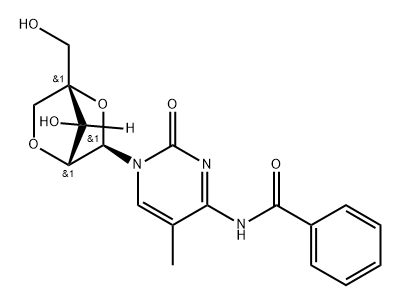 N4-Banzoyl-5-methyl-2'-O,4'-C-methylenecytidine Structure