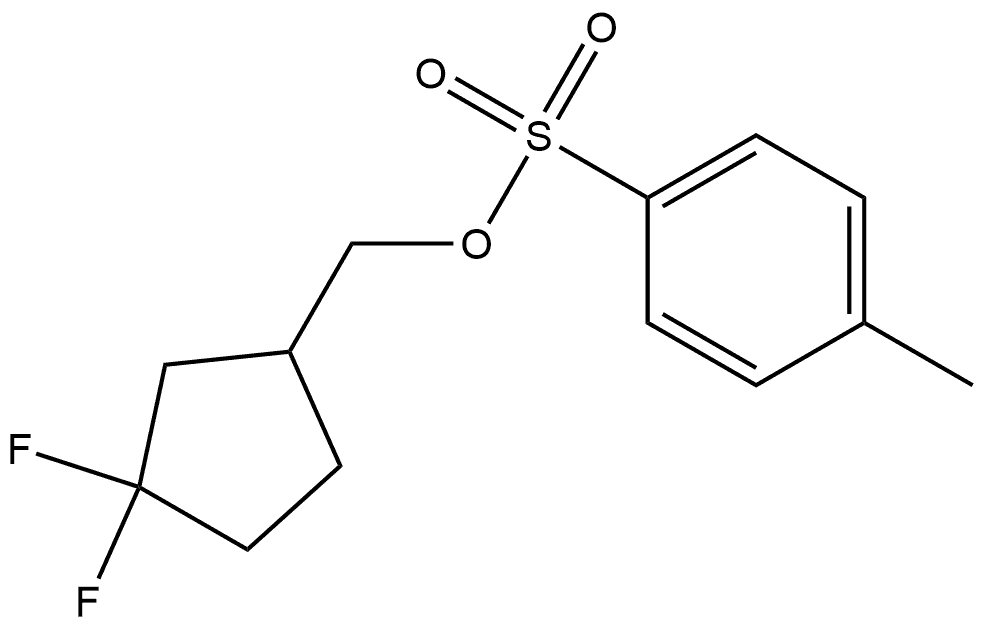 (3,3-difluorocyclopentyl)methyl 4-methylbenzenesulfonate Structure