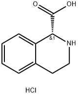 1-Isoquinolinecarboxylic acid, 1,2,3,4-tetrahydro-, hydrochloride (1:1), (1R)- Structure