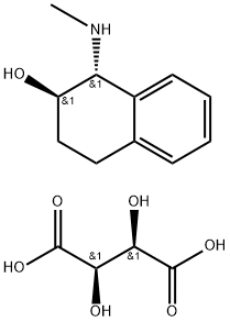 2-Naphthalenol, 1,2,3,4-tetrahydro-1-(methylamino)-, (1R,2R)-, (2R,3R)-2,3-dihydroxybutanedioate (2:1) (salt) (9CI) Structure