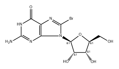 8-BROMO-GUANOSINE Structure