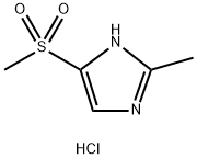 1H-Imidazole, 2-methyl-5-(methylsulfonyl)-, hydrochloride (1:1) Structure