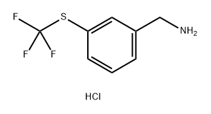 1-{3-[(trifluoromethyl)sulfanyl]phenyl}methanamin
e hydrochloride Structure