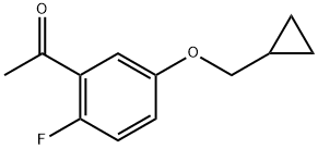 1-[5-(Cyclopropylmethoxy)-2-fluorophenyl]ethanone Structure