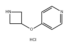 Pyridine, 4-(3-azetidinyloxy)-, hydrochloride (1:1) Structure