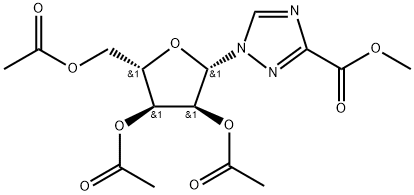 1H-1,2,4-Triazole-3-carboxylic acid, 1-(2,3,5-tri-O-acetyl-β-L-ribofuranosyl)-, methyl ester Structure
