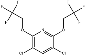 3,5-Dichloro-2,6-bis(2,2,2-trifluoroethoxy)pyridine Structure