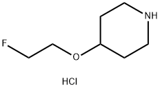 Piperidine, 4-(2-fluoroethoxy)-, hydrochloride (1:) Structure