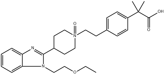 Bilastine N-Oxide Structure