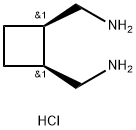 1,2-Cyclobutanedimethanamine, hydrochloride (1:2), (1R,2S)-rel- 구조식 이미지