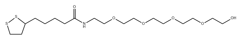 Lipoamido-PEG4-alcohol Structure