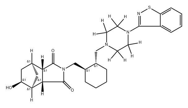 Lurasidone Metabolite 14326 D8 Structure