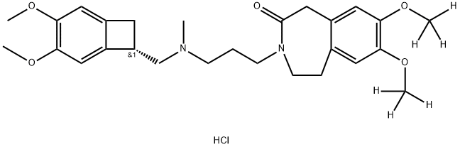 Ivabradine (D6 hydrochloride) Structure