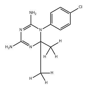 Cycloguanil-d6 HCl 구조식 이미지