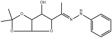 1-O,2-O-Isopropylidene-6-deoxy-α-D-xylo-5-hexosulofuranose phenyl hydrazone Structure