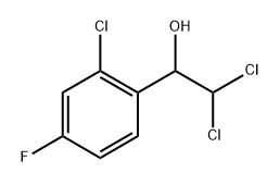 2,2-dichloro-1-(2-chloro-4-fluorophenyl)ethanol Structure