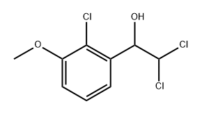 2,2-dichloro-1-(2-chloro-3-methoxyphenyl)ethanol Structure