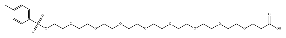 Tos-PEG9-acid Structure