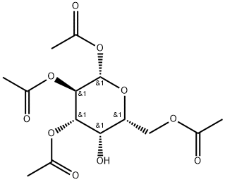 β-D-Galactopyranose, 1,2,3,6-tetraacetate Structure