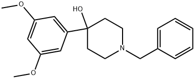 4-(3,5-Dimethoxyphenyl)-1-(phenylmethyl)-4-piperidinol Structure