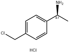 Benzenemethanamine, 4-(chloromethyl)-α-methyl-, hydrochloride (1:1), (αS)- 구조식 이미지