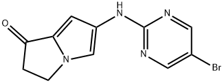 6-(5-Bromo-2-pyrimidinyl)amino-2,3-dihydro-1H-pyrrolizin-1-one Structure