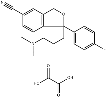 5-Isobenzofurancarbonitrile, 1-[3-(dimethylamino)propyl]-1-(4-fluorophenyl)-1,3-dihydro-, ethanedioate (1:1) Structure