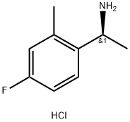 (S)-1-(4-fluoro-2-methylphenyl)ethan-1-amine hydrochloride Structure